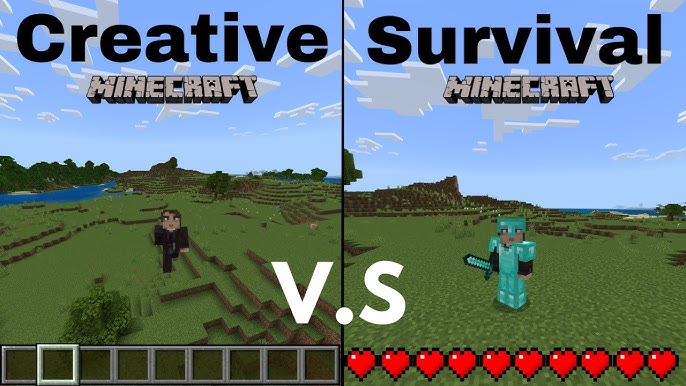 Survival Mode vs Creative Mode เลือกเล่นแบบไหนดีใน Minecraft?
